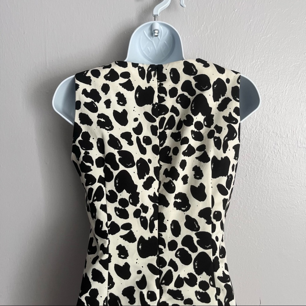 Michael Kors White/Black Abstract Print Sheath Dress - Picture 10 of 14